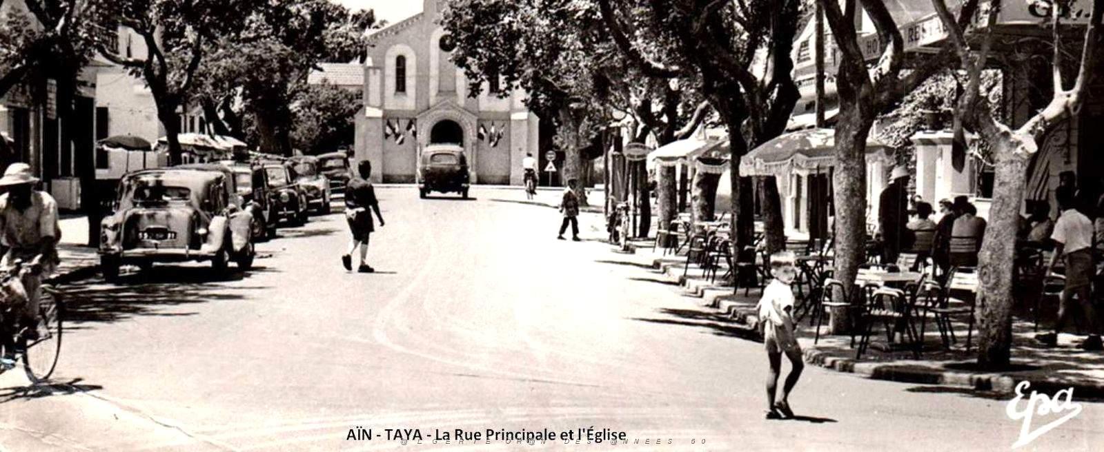 1139- Ain-Taya - La rue principale et l' Eglise2.jpg